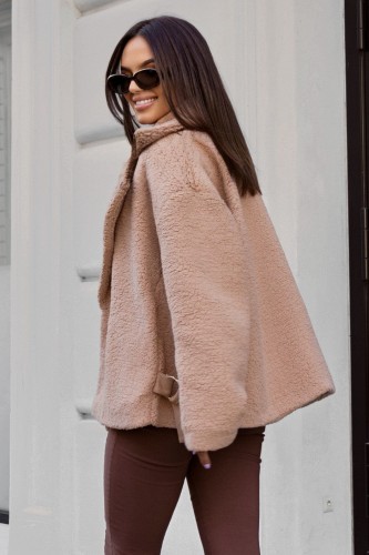 Kurtka FLUFFY - Beżowy L/XL