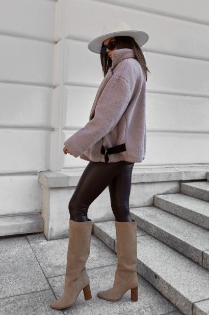 Kurtka FLUFFY - Taupe L/XL