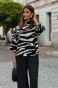 Sweterek SOLENE Zebra