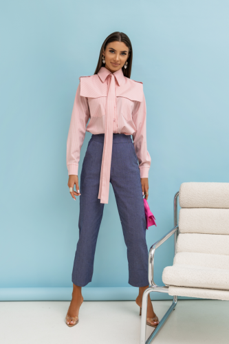Spodnie Cygaretki NOAH denim - Niebieski S