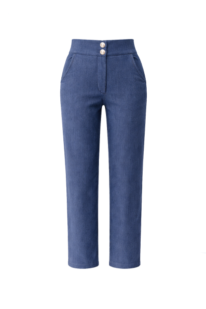 Spodnie Cygaretki NOAH denim - Niebieski S