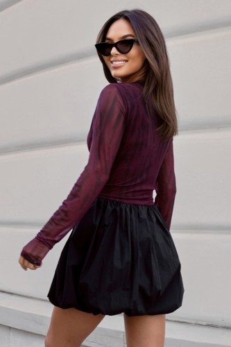 Sukienka CHERRY - Burgundy Claws M/L