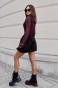 Sukienka CHERRY - Burgundy Claws M/L