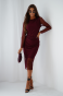 Sukienka tiulowa LUSH - Bordo S/M