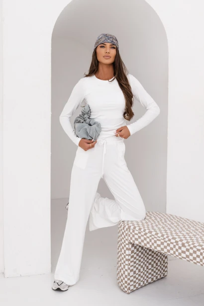 Komplet SHIRA długi rękaw - Ecru M/L