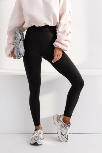 Legginsy AVI - Czarny S/M